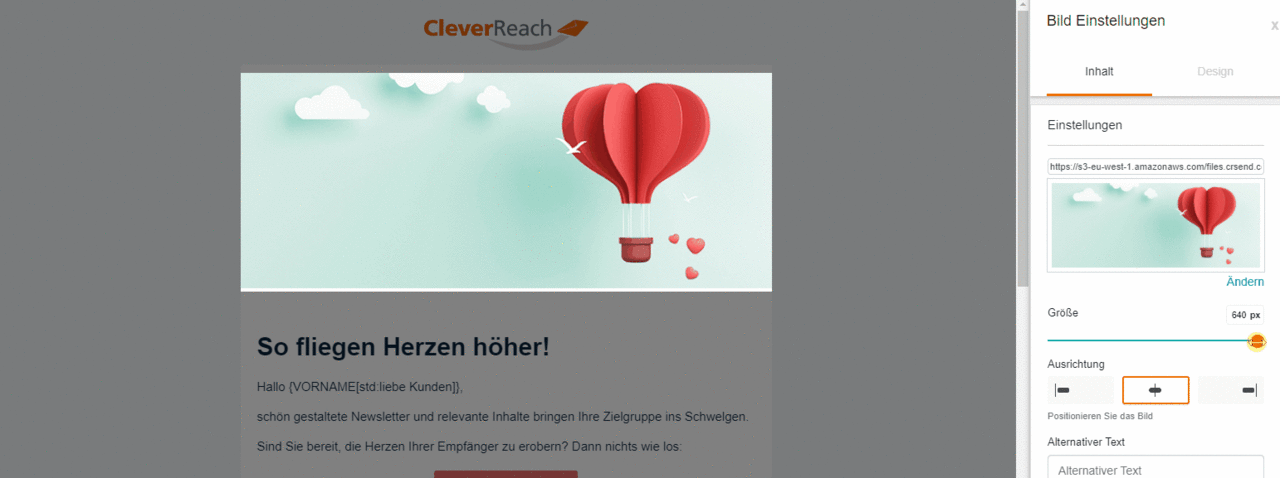 CleverReach - neuer Editor